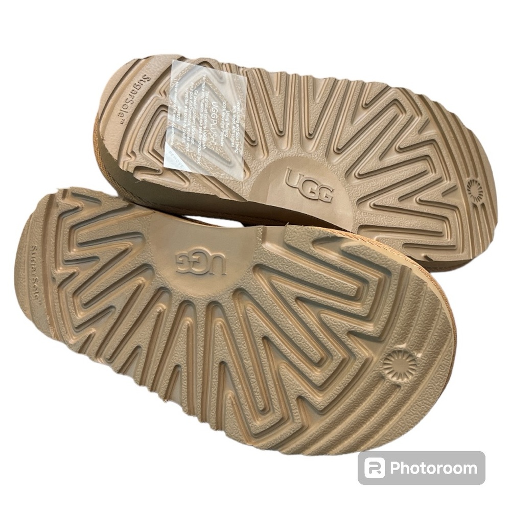 UGG kids’ toddler’s Keegan chestnut suede scuff slipper NEW 11 - Picture 5 of 5